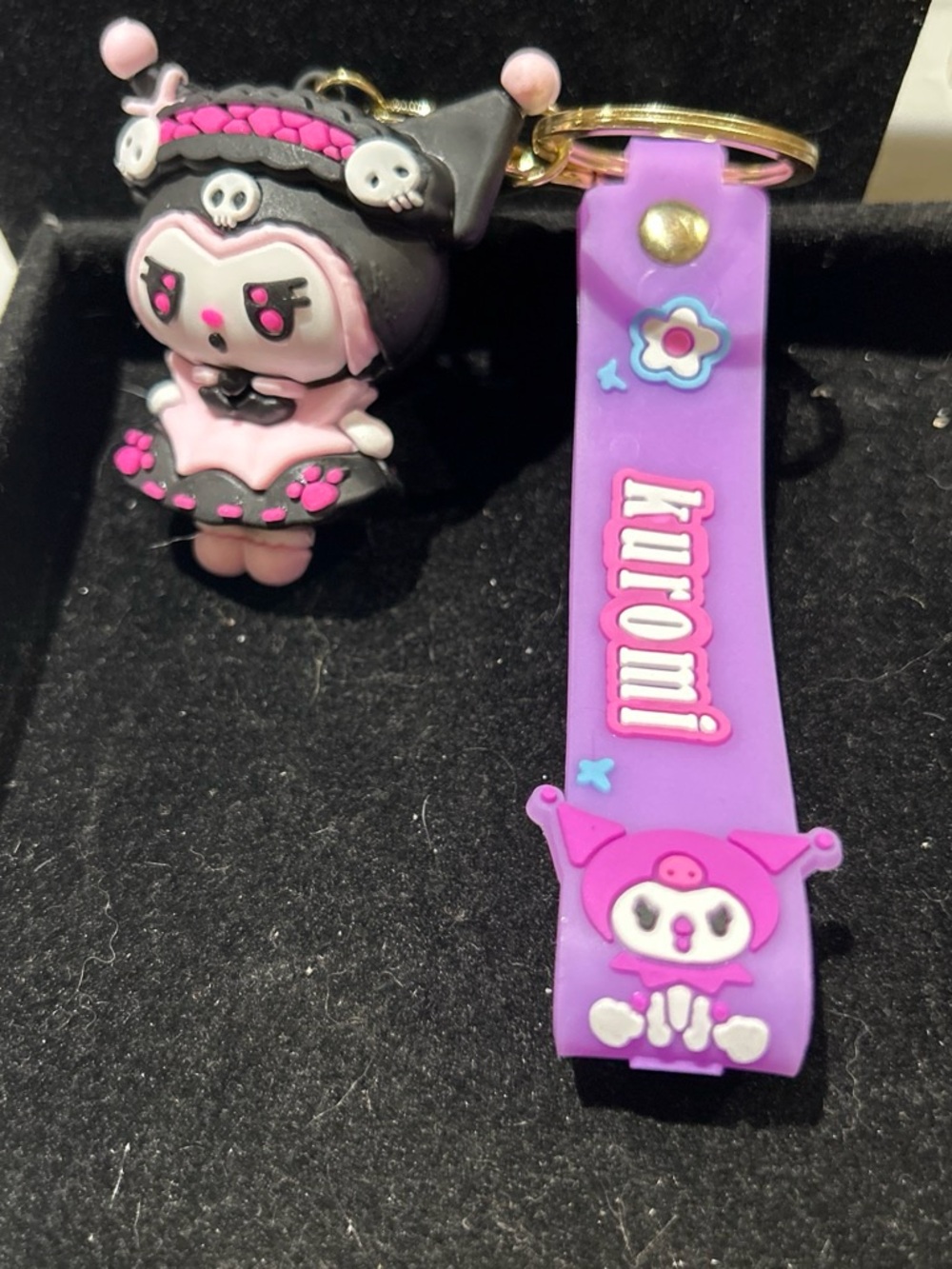Purple & Black kuromi Keychain - Cute Kids Toy Accessory